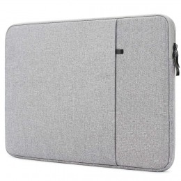 Laptopsleeve-116inch-lichtgrijs-Spatwaterproof-Ritsluiting-tabletsleeve-iPadsleeve-universeel