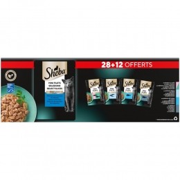 ShebaKattenvoerNatMiniFiletsinSausVisMultipack40x85gr