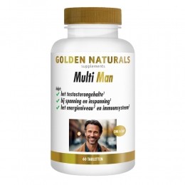 GratisVerzending2xGoldenNaturalsMultiMan60tabletten