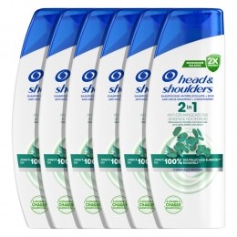 6xHeadShoulders2in1JeukendeHoofdhuid300ml