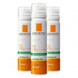 3xLaRochePosayAntheliosZonnebrandMistGezichtSPF5075ml