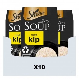 10xShebaSoupKattenvoerNatvoerKip4x40gr