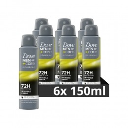 6xDoveDeodorantMenCareInvisibleFresh150ml