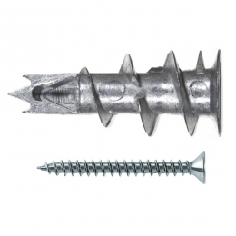 Fischer40432MetalenGipsplaatplugGKMS-31mm-Bolkopschroef45X35mm100st