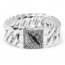 BUDDHATOBUDDHA-156ChainBigBlackSpinelLimited-Armband-lengte19cm