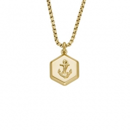 FossilJF04617710-SuttonMotifs-Goudkleurig-Ketting