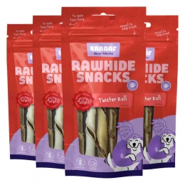4xBraaafTwisterRollsHondensnack14cm100gr