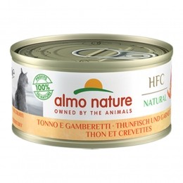 AlmoNatureHFCNaturalKattenvoerNatBlikjeTonijnGarnaal70gr