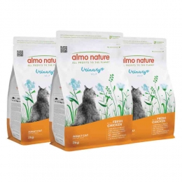 3xAlmoNatureKattenvoerDroogUrinaryHelpKip2kg