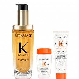 KrastaseElixirUltimeLHuileOriginaleHairOil75mlwithMiniDeluxeNutritiveShampoo30mlandConditioner30mlDuo