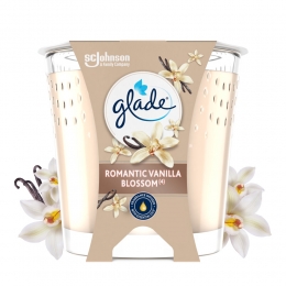 6xGladeVeganGeurkaarsRomanticVanillaBlossom100Raapzaadwax112gr
