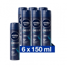 6xNIVEAMenDeosprayDeepBeat150ml