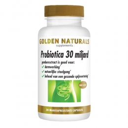 GratisVerzending2xGoldenNaturalsProbiotica30MiljardMaagsapresistent30vegacapsules