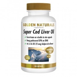 GratisVerzending2xGoldenNaturalsSuperCodLiverOil180softgels