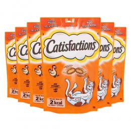 6xCatisfactionsKattensnoepjesKip60gr