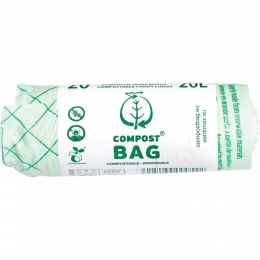 CompostBagAfvalzakComposteerbaar20liter20stuks