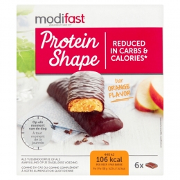 ModifastProteinShapeReepPureChocoladeSinaasappel6x31gr