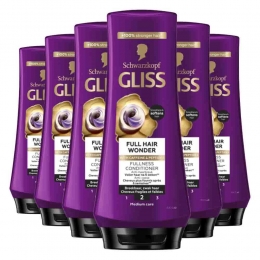 6xGlissConditionerFullHairWonder200ml