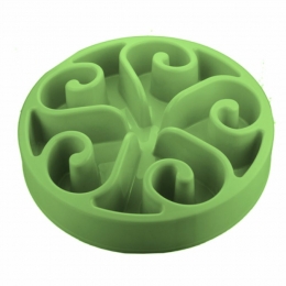 EatSlowLiveLongerAnti-schrokVoerbakRondGroen205cm