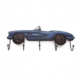 KinderkapstokRaceautoBlauw