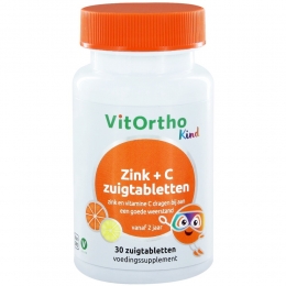 GratisVerzendingVitorthoZinkCKind30zuigtabletten