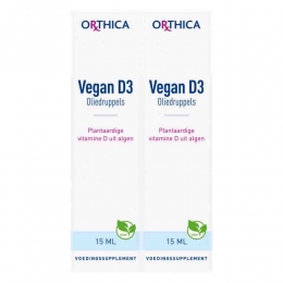 GratisVerzending2xOrthicaVeganD3druppels15ml