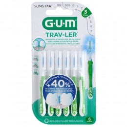 3xGUMTrav-LerRagersGroen11mm6stuks