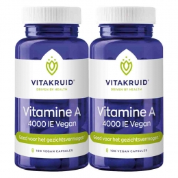 GratisVerzending2xVitakruidVitamineA4000IEVegan100capsules