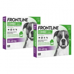 2xFrontlineComboSpotOnAntiVlooienenTekenDruppelsHondL3pipetten