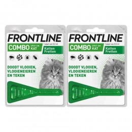 2xFrontlineComboAntiVlooienenTekenDruppelsKatvanaf1kg