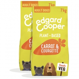 2xEdgardCooperPlantaardigHondenvoerWortel-Courgette7kg