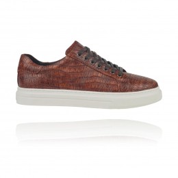 BrownReptileSneakersLureaux-HandgemaakteNetteSchoenenVoorHeren