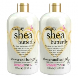 2xTreaclemoonCreamySheaButterflyBadenDouchegel500ml