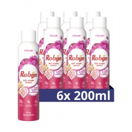 6xRobijnDryWashSprayPinkSensation200ml