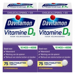GratisVerzending2xDavitamonVitamineDVolwassenen75smelttabletten