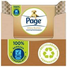12xPageVochtigToiletpapierSheaButter38stuks