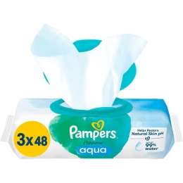 PampersBillendoekjesHarmonieAqua3x48144stuks