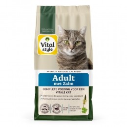 VitalstyleAdultZalmKattenvoer15kg