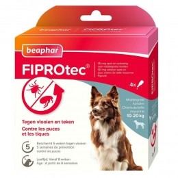 BeapharFiprotecAntiTeken-enVlooiendruppelsHond10-20kg4stuks