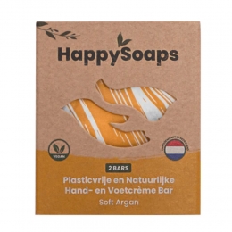 HappySoapsHand-enVoetcrmeBarSoftArgan40gr