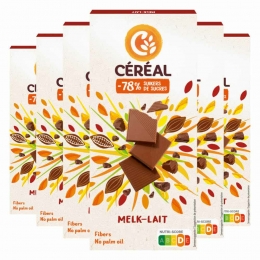 6xCralChocoladetabletMelk80gr