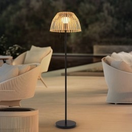 LucandeLEDvloerlampEligiobamboe39cmRGB