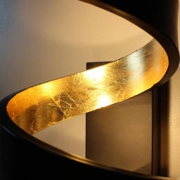 Eco-LightLEDvloerlampHelixinzwart-goud