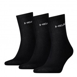 HeadShortCrewSock3-packBlack-35-38