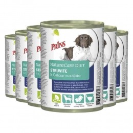 6xPrinsNatureCareDietStruviteCalciumoxalateHondenvoerNat400gr