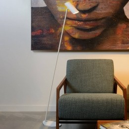 LucideHesterwitmetalenvloerlamp