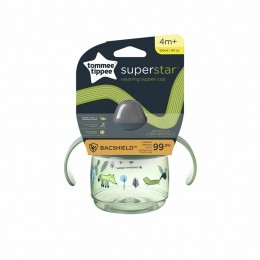 2xTommeeTippeeCloseToNatureDrinkbekerFirstTrainerCupGroen4m190ml