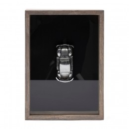 RiviraMaisonDecoratieveAutoinS30-ZilververvaardigduitM89-MangohoutAluminiumHoogte35cm