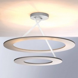 BoppStellaLEDplafondlamp2ringenaluminiumwit