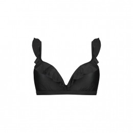 BeachlifeBlackEmbroideryPaddedTop